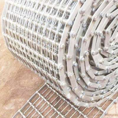 Used for indoor and outdoor decoration net, cheap steel mesh belt/metal stainless steel wire mesh conveyor belt food belt