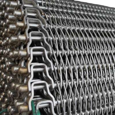 flat wire flex wire mesh conveyor belt and  l304 Metal/Stainless Steel Spiral Wire Mesh Conveyor Belt/High Temperature Chain Con