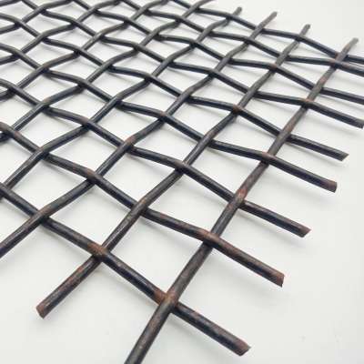 65Mn crimped wire mesh / black iron wire screen/mining screen mesh