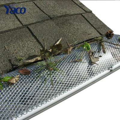 3x6mm diamond hole aluminum sheet Gutter Guards preventing leaves and debris