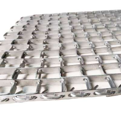 Profession 201 304 stainless steel slat chain conveyor belt /honeycomb conveyor belt /304 Metal belt