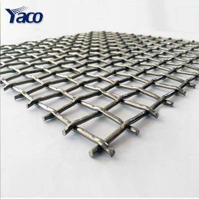 5mm wire 19mm aperture Galvanized double lock crimp crimping wire mesh vibratory screens of crushers