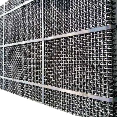 15mm 10mm hole 65mn steel hook crimped mesh sand gravel screen mesh